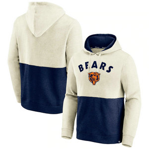 Chicago Bears Fanatics Branded Throwback Arch Colorblock Pullover Hoodie