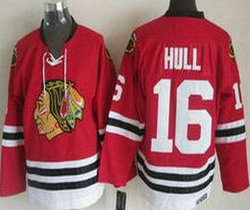 Chicago Blackhawks #16 Bobby Hull Red New Throwback Authentic Stitched NHL jersey