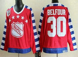 Chicago Blackhawks #30 ED Belfour Red All Star CCM Throwback 75TH Authentic Stitched NHL Jersey