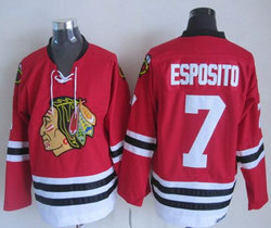 Chicago Blackhawks #7 Brent Seabrook Red New Throwback Authentic Stitched NHL Jersey