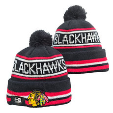 Chicago Blackhawks NHL Knit Beanie Hats 2