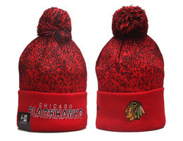 Chicago Blackhawks NHL Knit Beanie Hats YP 1