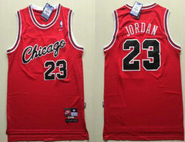 Chicago Bulls #23 Michael Jordan Red Chicago Game Stitched NBA Jersey