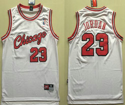 Chicago Bulls #23 Michael Jordan White Chicago Game Stitched NBA Jersey