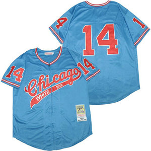 Chicago White Sox #14 Bill Melton Blue Throwback Authentic Stitched MLB Jersey F