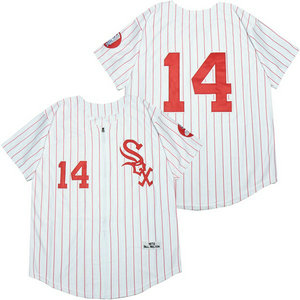 Chicago White Sox #14 Bill Melton White Red stripe Throwback Authentic Stitched MLB Jerseys
