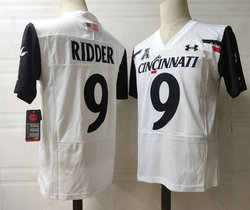 Cincinnati Bearcats #9 Desmond Ridder White Vapor Untouchable Authentic Stitched NCAA Jersey