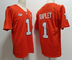 Clemson Tigers #1 Will Shipley Orange Vapor Untouchable College Football Jersey