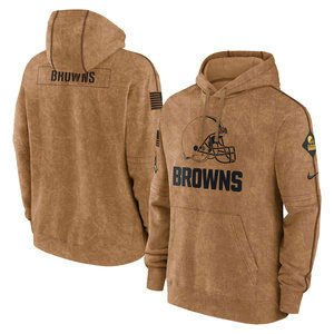 Cleveland Browns 2023 Camo Salute To Service Pullove Hoodie