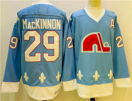 Colorado Avalanche #29 Nathan MacKinnon Blue Authentic Stitched NHL Jersey