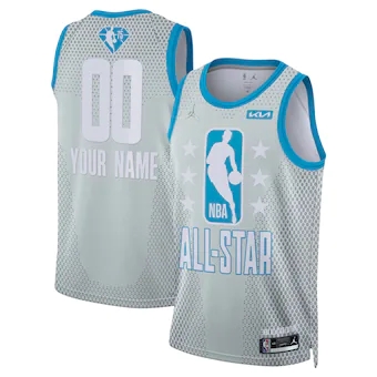Custom Jordan Gray 2022 All Star 75th anniversary Authentic Stitched NBA Jersey.jpg