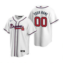 Custom Nike Atlanta Braves Any Name White Game Authentic Stitched MLB Jersey
