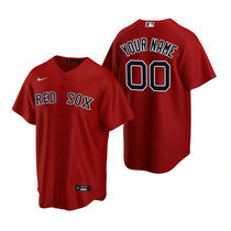 Custom Nike Boston Red Sox Any Name Red Game Authentic stitched MLB jersey