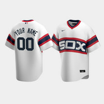 Custom Nike Chicago White Sox Any Name White Cooperstown Collection Authentic Stitched MLB Jersey