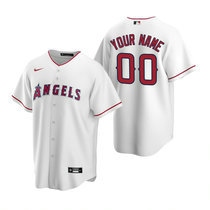 Custom Nike Los Angeles Angels of Anaheim White Game Authentic stitched MLB jersey