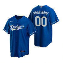 Custom Nike Los Angeles Dodgers Blue Game Authentic Stitched MLB Jersey