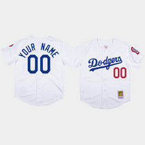 Custom Nike Los Angeles Dodgers White 1981 Game Authentic Stitched MLB Jersey