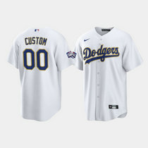 Custom Nike Los Angeles Dodgers White 2021 Gold Program Game Authentic Stitched MLB Jersey