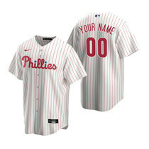 Custom Nike Philadelphia Phillies White Game Authentic Stitched MLB Jersey