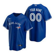 Custom Nike Toronto Blue Jays Blue Game Authentic Stitched MLB Jersey