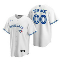 Custom Nike Toronto Blue Jays White Game Authentic Stitched MLB Jersey