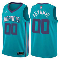 Customized Jordan Charlotte Hornets Green Authentic NBA Basketball Jersey