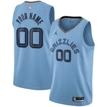 Customized Jordan Memphis Grizzlies Light Blue Authentic Stitched NBA jersey.jpg