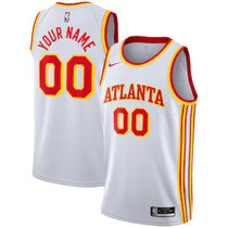 Customized Nike Atlanta Hawks White Authentic Stitched NBA jersey.jpg