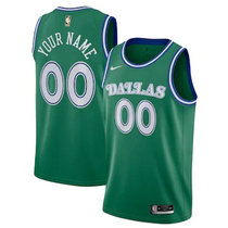 Customized Nike Dallas Mavericks Green 2020-21 Hardwood Classics Authentic Stitched NBA jersey.webp