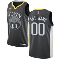Customized Nike Golden State Warriors Black Authentic Stitched NBA jersey