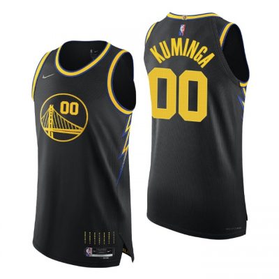 Customized Nike Golden State Warriors Black City 75th Anniversary Authentic Stitched NBA jersey