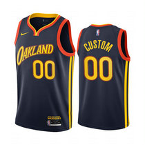 Customized Nike Golden State Warriors Blue 2020-21 City Authentic Stitched NBA jersey