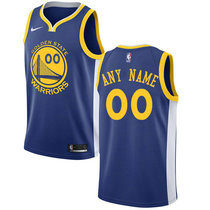 Customized Nike Golden State Warriors Blue Authentic Stitched NBA jersey