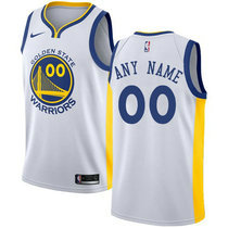 Customized Nike Golden State Warriors White Authentic Stitched NBA jersey