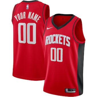 Customized Nike Houston Rockets Red Authentic Stitched NBA jersey
