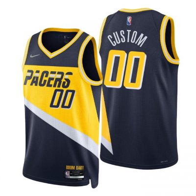 Customized Nike Indiana Pacers 75th City Anniversary Authentic Stitched NBA jersey