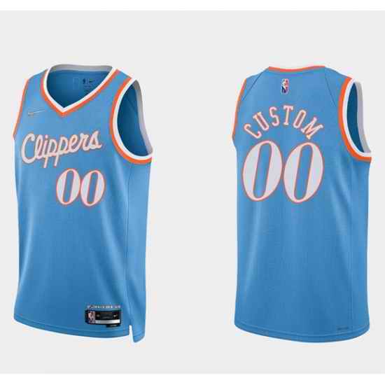 Customized Nike Los Angeles Clippers City 75th Anniversary Authentic Stitched NBA jersey