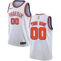Customized Nike Phoenix Suns White Authentic Stitched NBA jersey