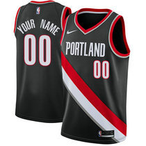 Customized Nike Portland Trail Blazers Black Authentic Stitched NBA jersey
