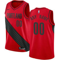 Customized Nike Portland Trail Blazers Red Authentic Stitched NBA jersey