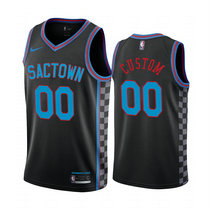 Customized Nike Sacramento Kings Black  2020-21 City Authentic Stitched NBA jersey