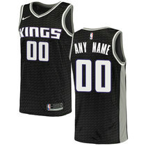 Customized Nike Sacramento Kings Black Authentic Stitched NBA jersey