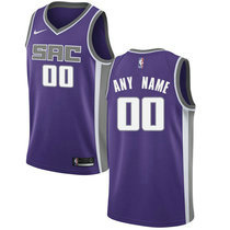 Customized Nike Sacramento Kings Purple Authentic NBA Basketball Jersey
