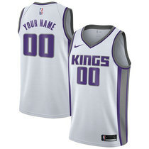 Customized Nike Sacramento Kings White Authentic Stitched NBA jersey