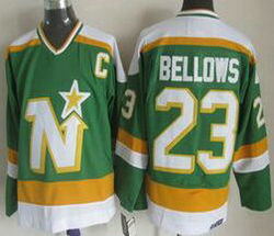 Dallas Stars #23 Brian Bellows Green CCM Throwback Authentic Stitched NHL jersey