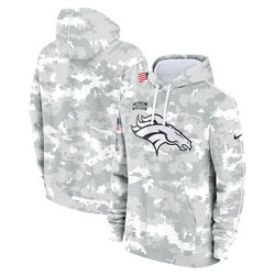 Denver Broncos 2024 Camo Salute To Service Pullove Hoodie