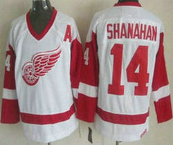 Detroit Red Wings #14 Brendan Shanahan White CCM Throwback Stitched NHL Jersey