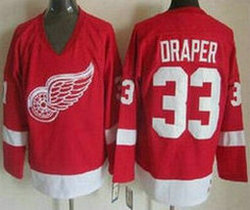 Detroit Red Wings #33 Kris Draper Red CCM Throwback Stitched NHL Jersey