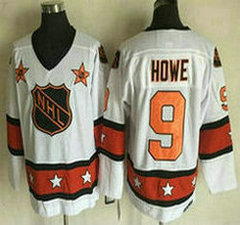 Detroit Red Wings #9 Gordie Howe White Throwback 2016 All star Authentic Stitched NHL Jerseys