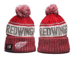 Detroit Red Wings NHL Knit Beanie Hats YP 2